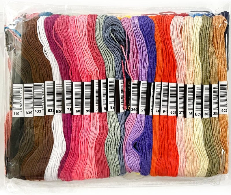 Zhenqing 50 Colors Embroidery Floss 400 Meters (437 Yards), 6-Strand Cotton Cross Stitch Thread for Hand Embroidery & Friendship Bracelets (8.7 Yards per Skein) - Image 4